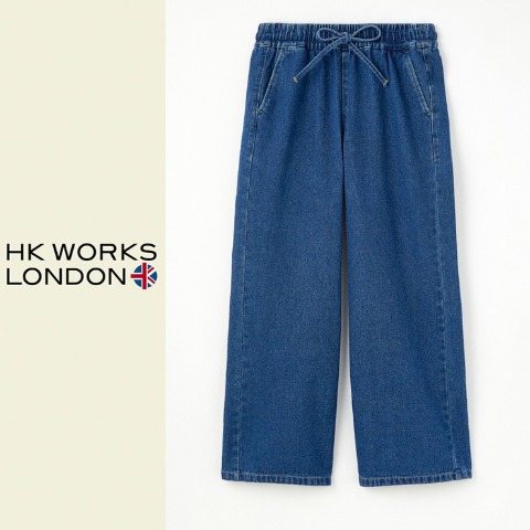 レディース　デニムイージーワイドパンツ（HK WORKS LONDON）