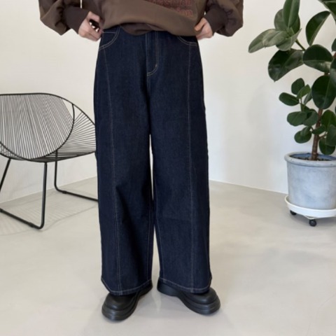 レディース　コクーンデニムパンツ（ぷーさん）