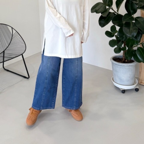 レディース　コクーンデニムパンツ（ぷーさん）