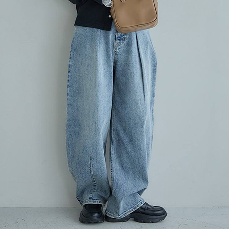 レディース カーブデニムパンツ（しまデニPREMIUM×田中里奈