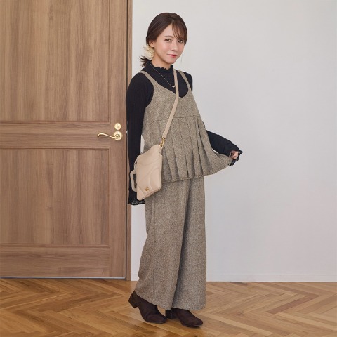 レディース　ビスチェ＋ワイドパンツ(yumi)