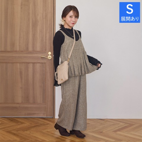 レディース　ビスチェ＋ワイドパンツ(yumi)