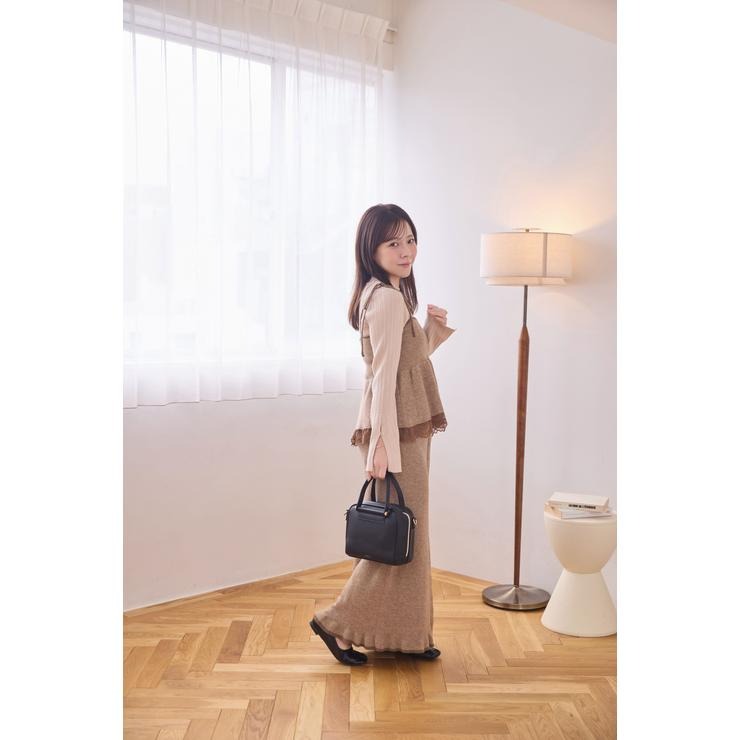 レディース ニットビスチェ +ニットスカートセット （yumi