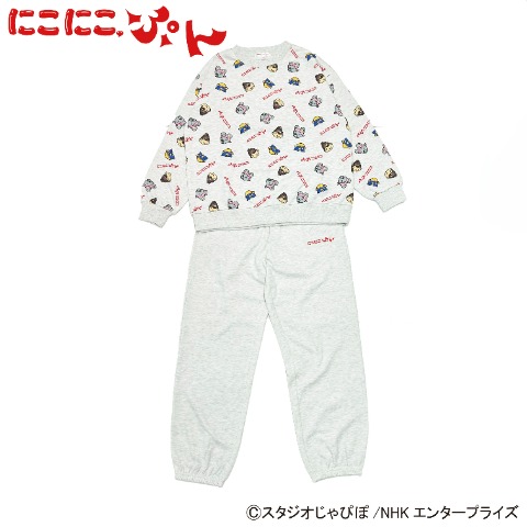 レディース　トレーナー+パンツセット（にこにこ・ぷん）