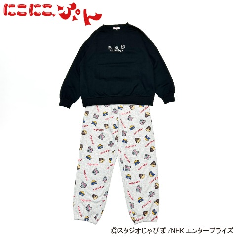 レディース　トレーナー+パンツセット（にこにこ・ぷん）