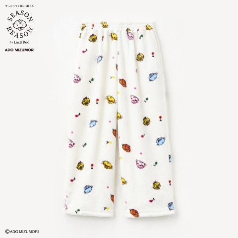 レディース　フリースパンツ（SEASON REASON×水森亜土）