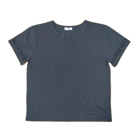 レディース　袖ロゴTシャツ(myuwa)