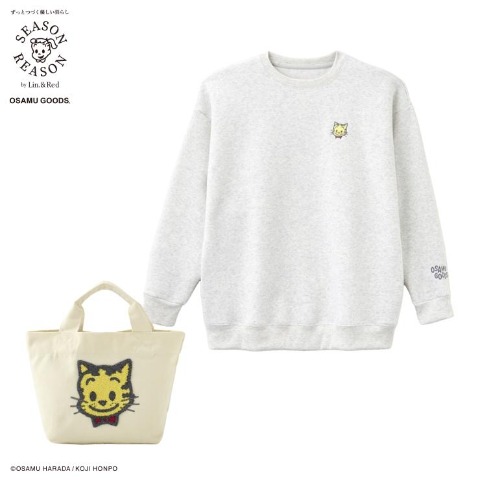 レディース　トレーナー+トートバッグセット(SEASON&REASON×OSAMU GOODS)
