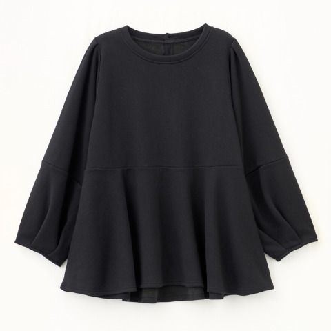 レディース　ペプラムプルオーバー(すもも)