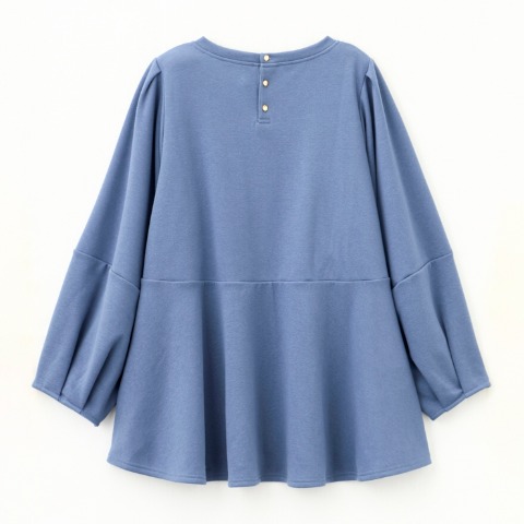 レディース　ペプラムプルオーバー(すもも)