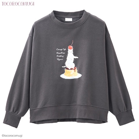 レディース　裏起毛トレーナー（トコロコムギ）