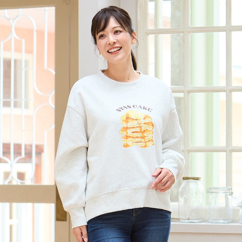 レディース　裏起毛トレーナー（トコロコムギ）