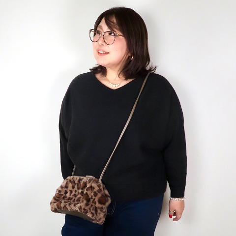 レディース　2WAYニットプルオーバー(すもも)