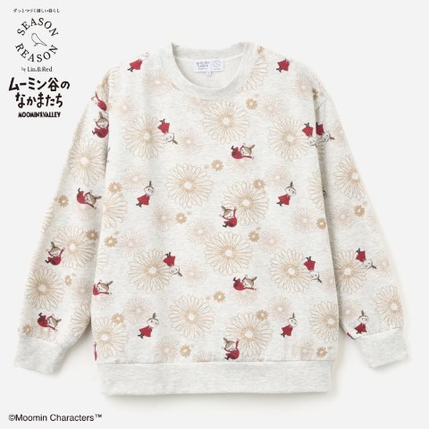 レディース　裏起毛プルオーバー（SEASON REASON×MOOMIN）