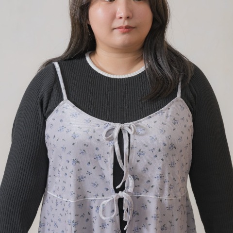 レディース　花柄ベロアチュニックキャミソール（yuki×Taiyou）