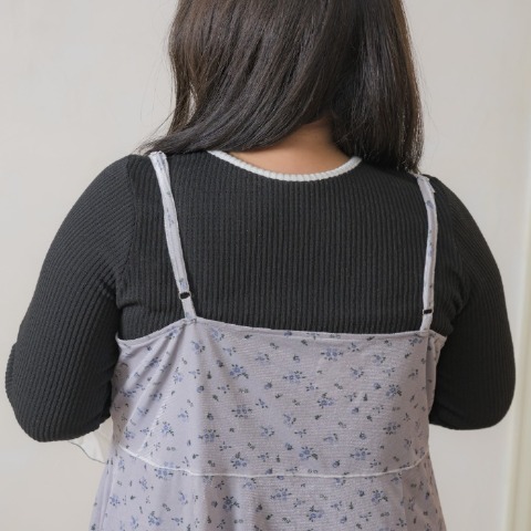 レディース　花柄ベロアチュニックキャミソール（yuki×Taiyou）