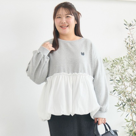 レディース　裾バルーンプルオーバー（Komachi）