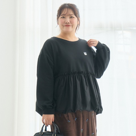 レディース　裾バルーンプルオーバー（Komachi）