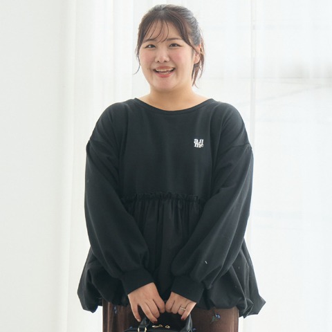 レディース　裾バルーンプルオーバー（Komachi）