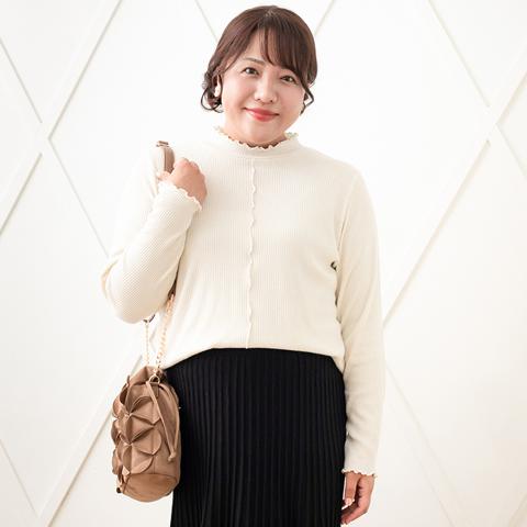 レディース　ラメメロープルオーバー（Hina）