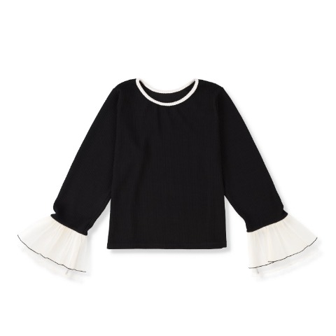 レディース　袖デザインリブニットプルオーバー（yuki×Taiyou）