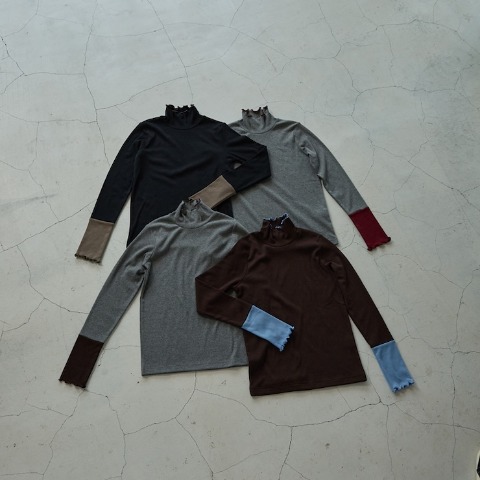 レディース　袖配色プルオーバー（田中里奈）