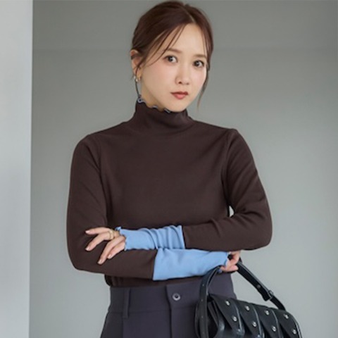 レディース　袖配色プルオーバー（田中里奈）