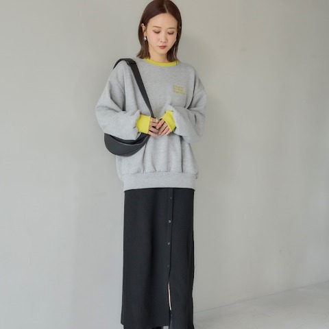 レディース　配色トレーナー（田中里奈）