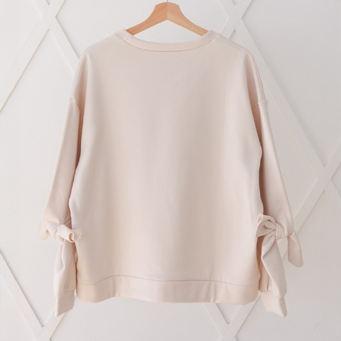 レディース　袖リボンプルオーバー（Hina）