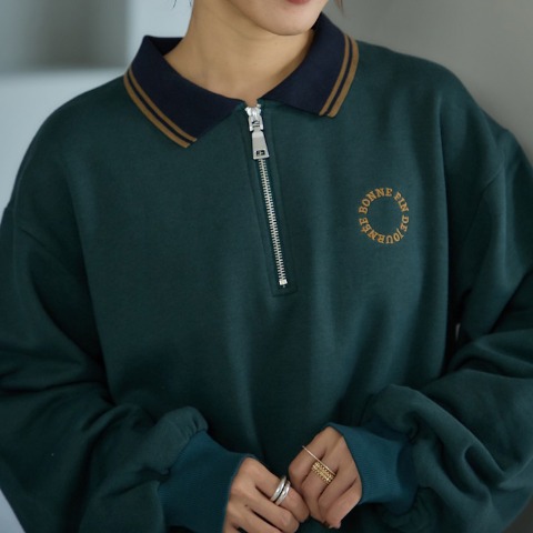 レディース　ハーフジッププルオーバー（田中里奈）