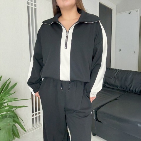 レディース　ハーフジッププルオーバー（メリー）