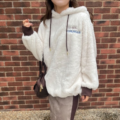 レディース　ボアプルパーカー（YUI）