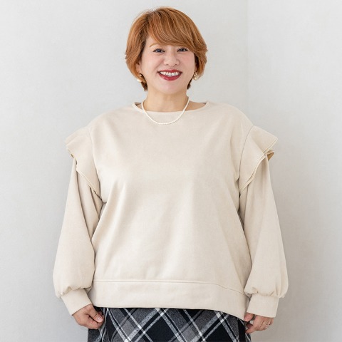 レディース　フリルプルオーバー(けいこ）