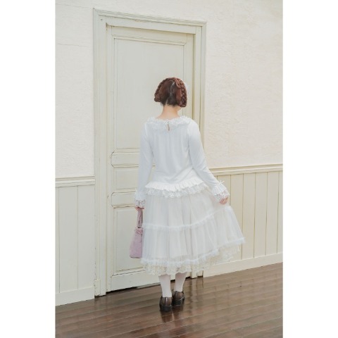 レディース　レースフリルプルオーバー(青木美沙子)