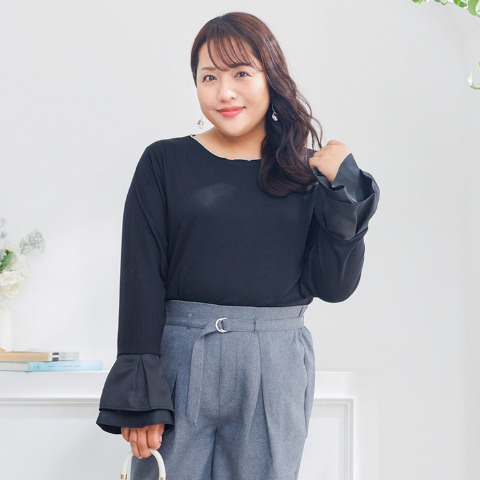 レディース　袖ボリュームプルオーバー(Hina)