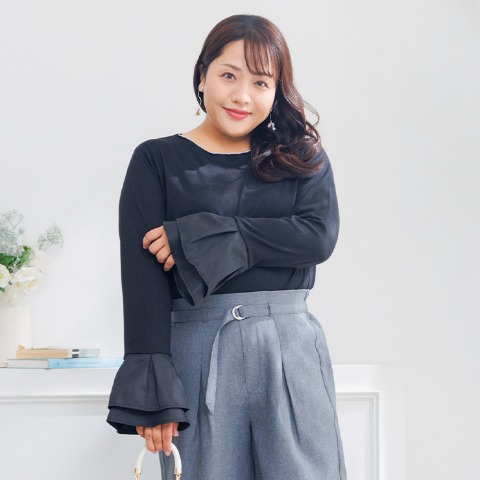 レディース　袖ボリュームプルオーバー(Hina)