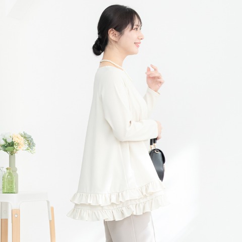 レディース　裾フリルプルオーバー（ななえ）