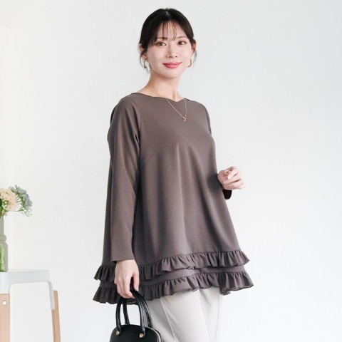 レディース　裾フリルプルオーバー（ななえ）