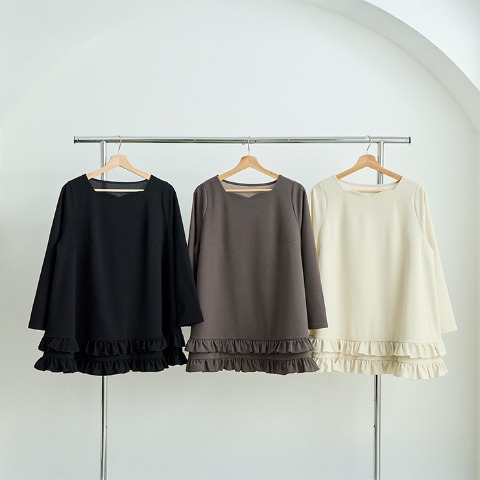レディース　裾フリルプルオーバー（ななえ）