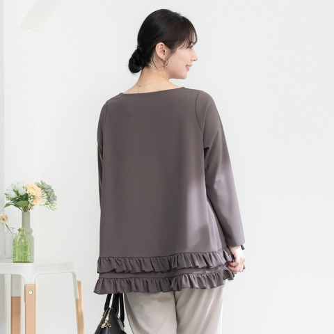 レディース　裾フリルプルオーバー（ななえ）
