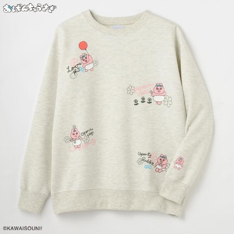 レディース　トレーナー（おぱんちゅうさぎ）