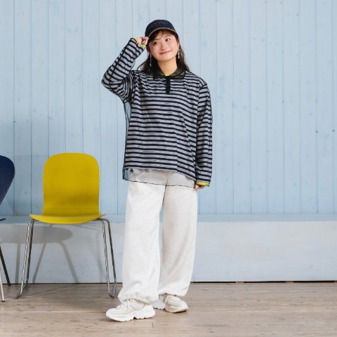 レディース　襟付きチュールシャツ（Taiyou）