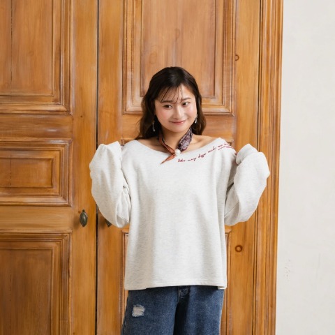 レディース　2WAYロゴプルオーバー(Taiyou)