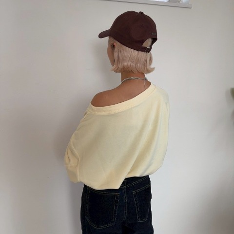 レディース　オーバーサイズボートネックプルオーバー（anna）