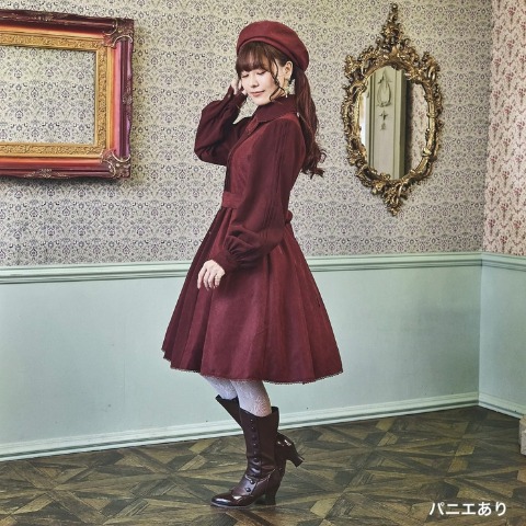 レディース　ノエル・ド・メモワール 胸元リボンタイワンピース（くる実）