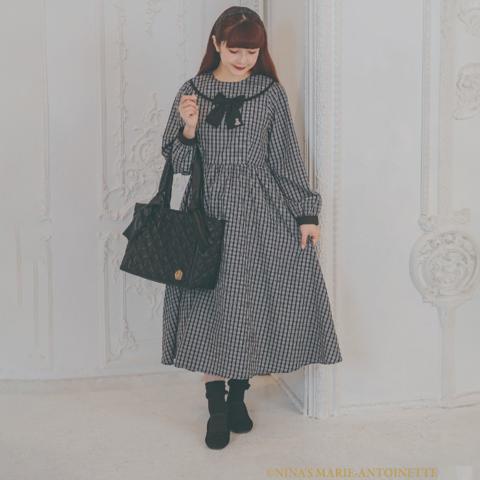 レディース　チェックワンピース（青木美沙子×NINA'S）