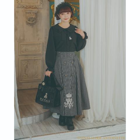 レディース　ロゴ刺繍リボンブラウス（青木美沙子×NINA'S）