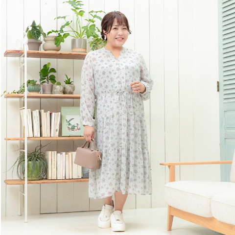 レディース　花柄ワンピース（Hina）