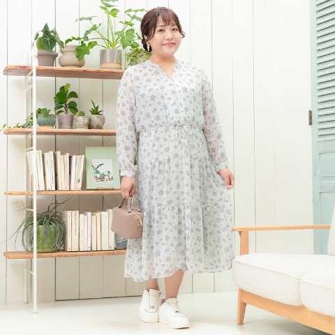 レディース　花柄ワンピース（Hina）