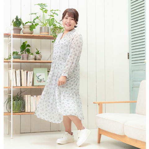 レディース　花柄ワンピース（Hina）